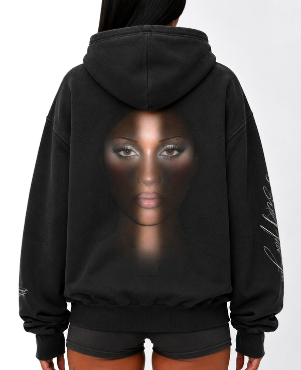 'ONLY FEAR GOD' OVERSIZED ZIP-UP HOODIE